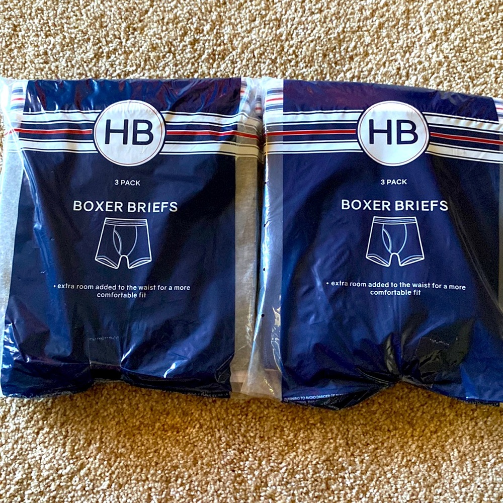 2-3 pack brand new never opened, harbor bay brand boxer briefs